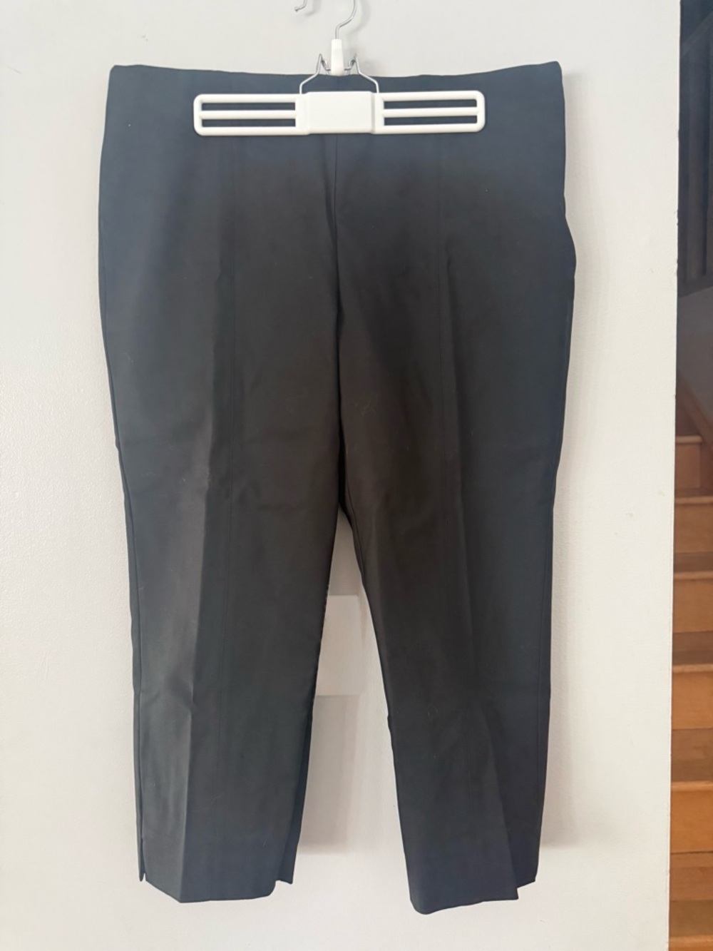 Melanie Lyne Classic Black Ankle Crop Pants for Women